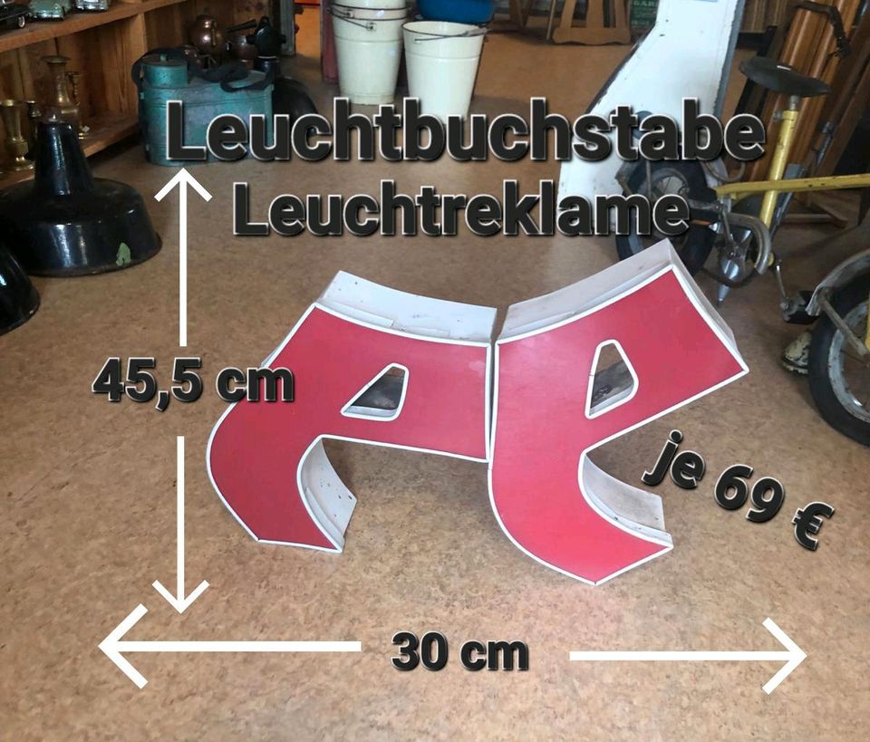 ❌️ Leuchtbuchstabe Reklame pro Stück 69 € ❌️ in Rheinsberg