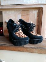 T.U.K. Creeper Wedges Gr. 37/38 Keilabsatz Rockabilly Retro Hessen - Bad König Vorschau