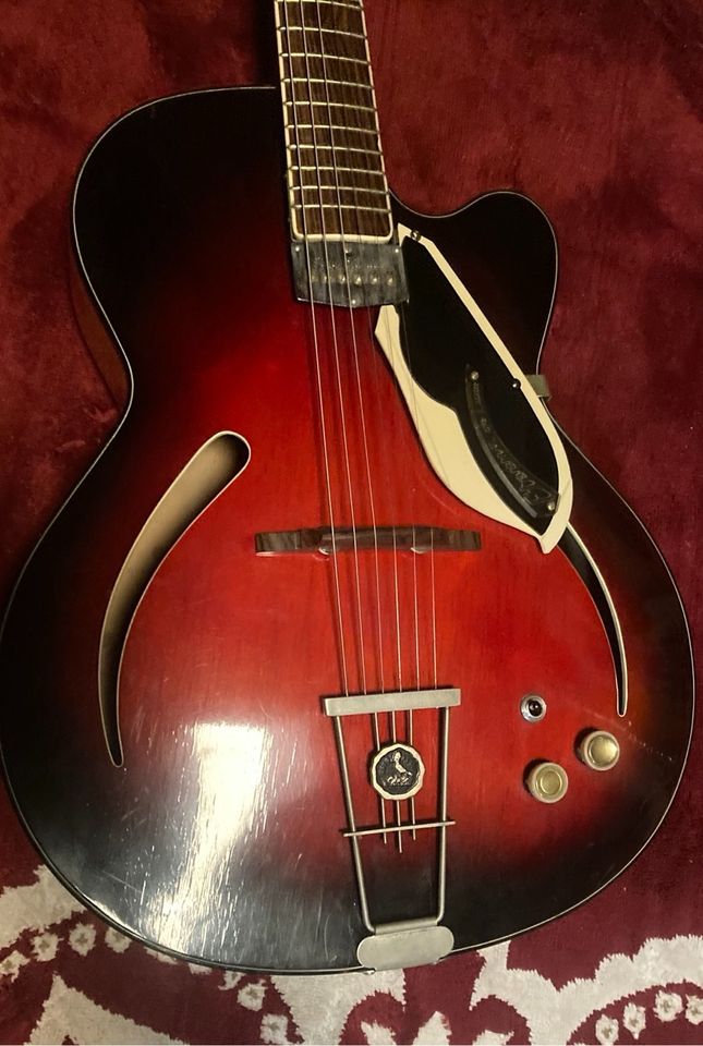 Hopf Jazz Gitarre Archtop Vintage mit Hopf Spezial Pickup Rarität in Au