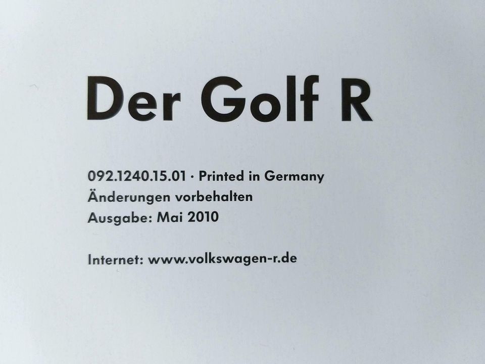 R - VW Golf VI NEU 2010 MJ 2011 Golf R 270 PS Typ 5K1 TSI 4MOTION in Heimsheim