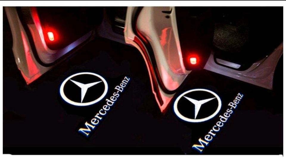 Mercedes LED Autotürlogo in Steinfeld