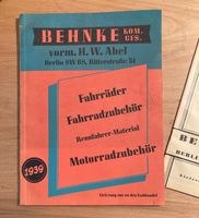Behnke Berlin Katalog  Fahrrad Motorrad Zubehör Vorkrieg Sachsen-Anhalt - Heudeber Vorschau