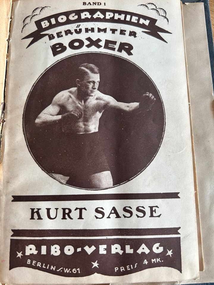 Boxsport 1922 mit Eintrittskarten und Biografien in Zeithain