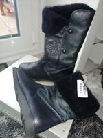 CHERIE Stiefel Schlupfstiefel Lammfell gefüttert Leder Gr. 39 Berlin - Rudow Vorschau