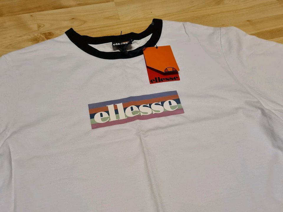 Neu Ellesse Gr. XL Crop Top Shirt Weiß Kurz Bauchfrei in Berlin