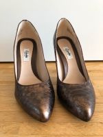 Clarks Pumps Braun/Gold Leder Gr.37 Baden-Württemberg - Mannheim Vorschau