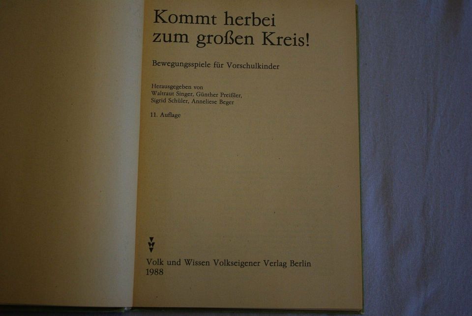 Kommt herbei zum Großen Kreis (Kinderlieder für Erzieher) in Hohenmölsen