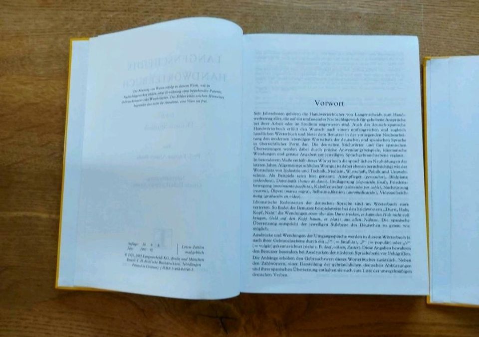 Buch Wörterbuch Langenscheidt Deutsch Spanisch groß gebunden in Verl