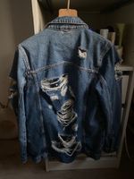 Jeansjacke mit Cuts, Damen, Gr. 34 / XS, Oversize Wiesbaden - Biebrich Vorschau