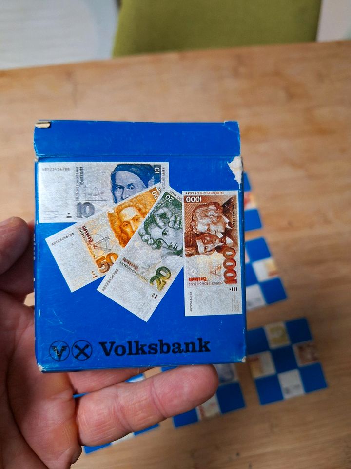 Legespiel, D-Mark, Werbegeschenk Volksbank in Ober-Olm