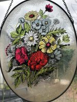 Fensterbild Glas,Blumen,alt,vintage,Dekoration Nordrhein-Westfalen - Herdecke Vorschau