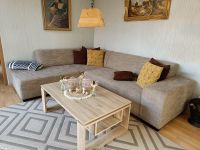 Ecksofa mit Recamiere, beige grau Webstoff Bayern - Baiersdorf Vorschau