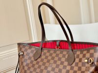 LOUIS VUITTON Neverfull MM NM Damier Ebene Canvas Rot N41356 Hessen - Gießen Vorschau