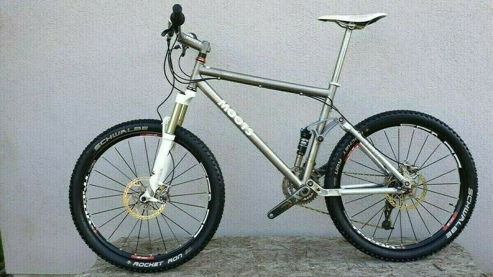 Moots Cinco Titanium Fully, Mountainbike, SRAM XX, Fox, Titan in Geroldshausen