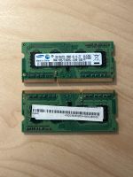 2x SO-DIMM 2GB 1Rx8 PC3 - 10600S - 09 - 10- 2ZZ DDR3 1333MHz Bayern - Erding Vorschau