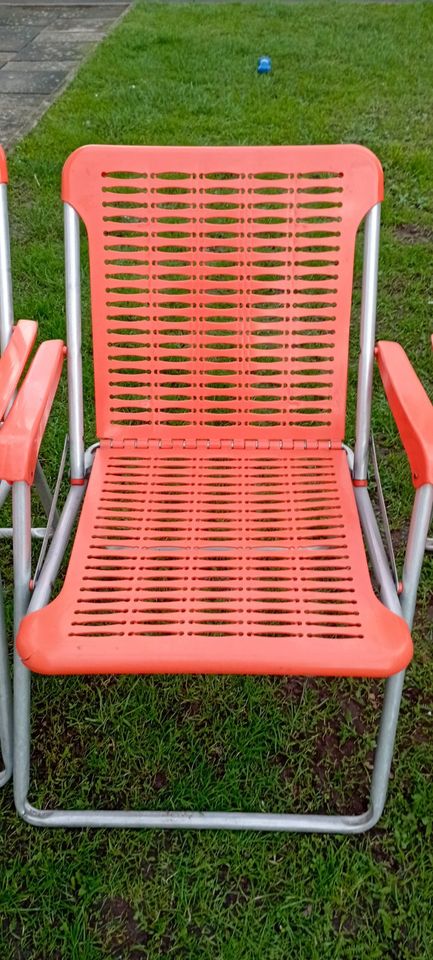 5 x KURZ Stuhl Klappstuhl Campingstuhl orange in Einbeck