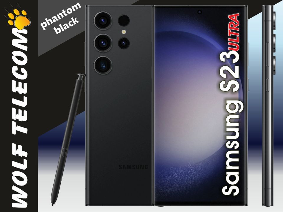 SAMSUNG Galaxy S23 ULTRA 5G / S918B 256GB Phantom Black Neu + RG in Niederzissen