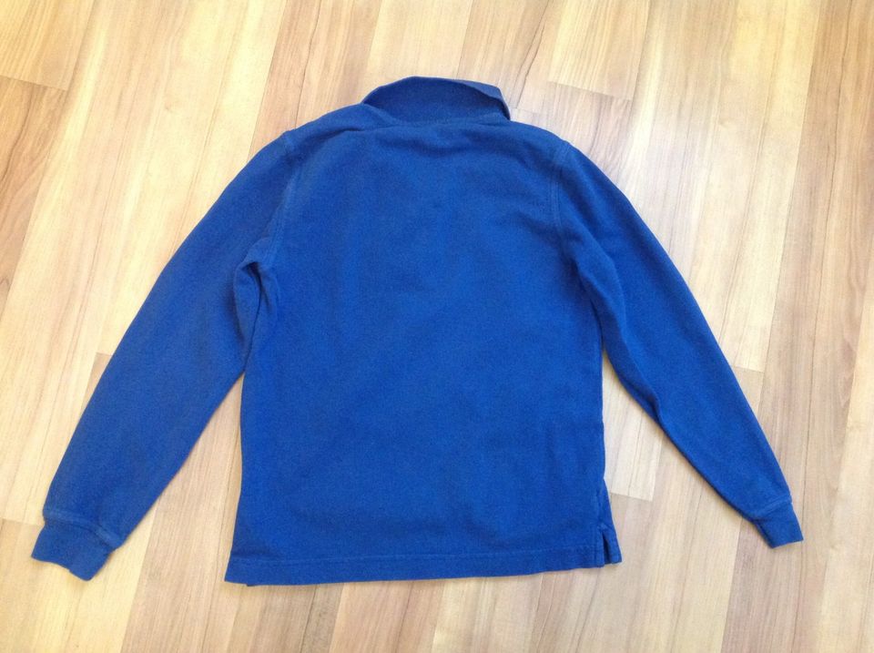 Polo Shirt Langarm, Benetton, Gr. 128, blau, sehr gut in Werl