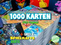 1000 Pokémon-Karten✨️ GLURAK + STARKE EX & 25 Holos + SPIELMATTE Bundle✅️ 100% Original | Pokémon-Karten Pokemon-Karten für Sammlung Ab 2 Mew Sammel-Karten Deutsch | Pikachu Evoli Mewtu ⬅️ Rheinland-Pfalz - Idar-Oberstein Vorschau