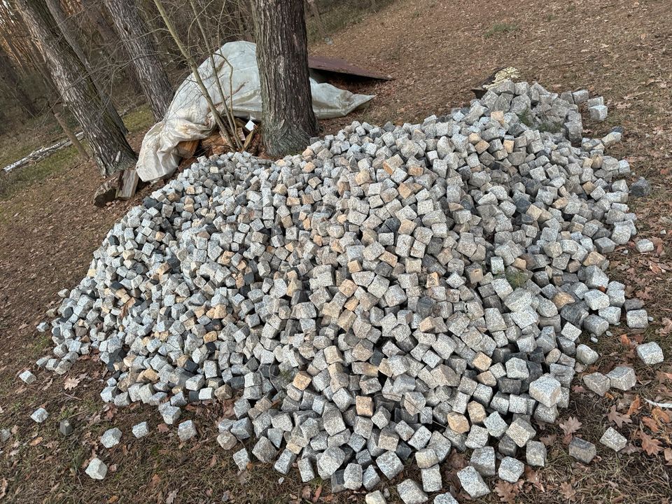 Mosaikpflaster Granit Pflaster Pflastersteine Naturstein in Heidesee