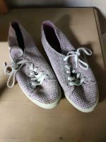 Damen Schuhe Sneaker Turnschuhe lila weiß kariert Esprit 37 Nordrhein-Westfalen - Alsdorf Vorschau