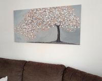 Wandbild 60x120 cm selbst gemalt Wohnzimmer Bild grau Kupfer Töne Niedersachsen - Ronnenberg Vorschau