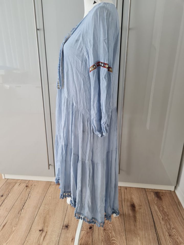 Kleid Sommerkleid Made in Italy Gr. 42 / 44 / XL in Saffig