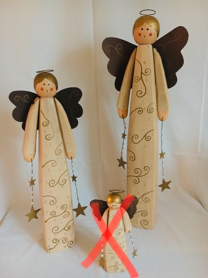 Weihnachten Deko aus Holz, Engel 2er Set - H62 / H50 cm ☆ NEU ☆ in Brühl