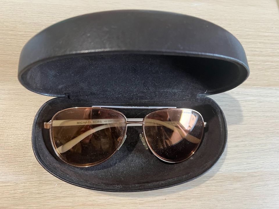 Michael Kors MK Brille Sonnenbrille Pilotenbrille Gold Sommer in Schönefeld