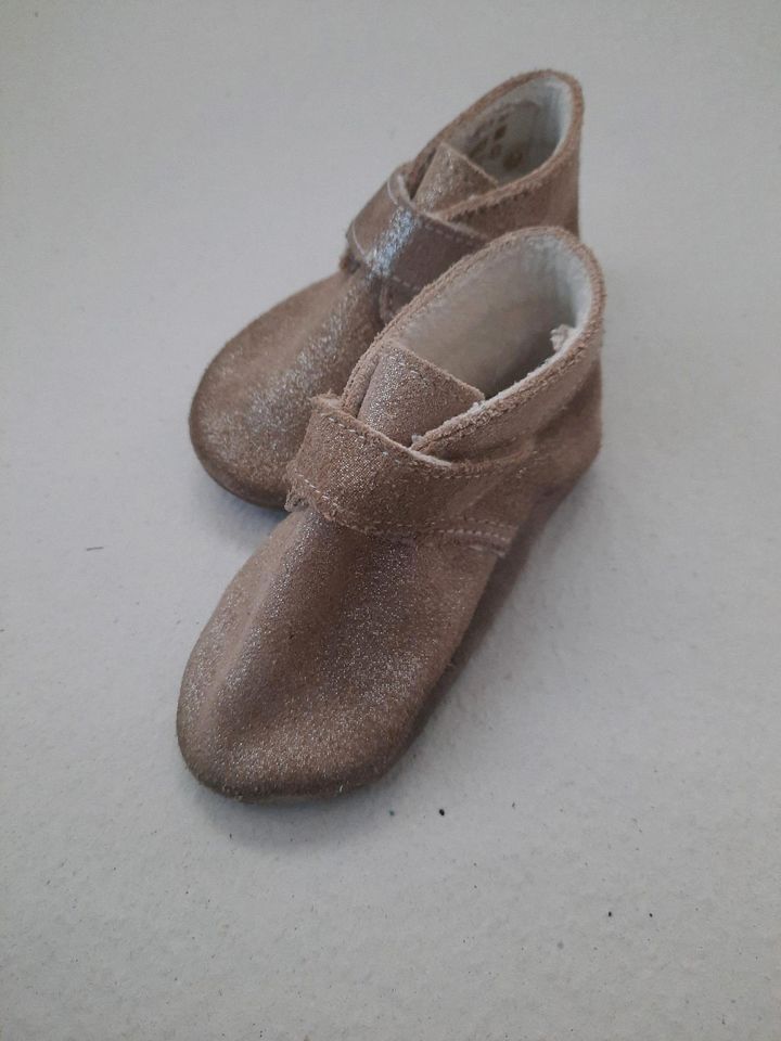 Baby Schuhe, Leder/Fell, Glitzer, Größe 19/20 in Würzburg