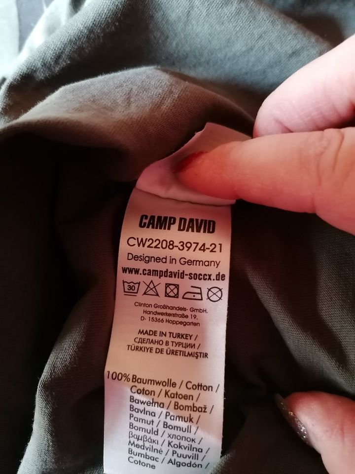 NEU, Original Camp David T Shirt , gr. L , khaki , Fehlkauf in Maxdorf