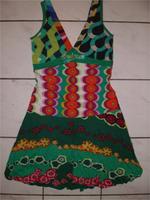 Desigual Sommerkleid mit Ballonrock Gr. XL bunt Hippie Ibiza Bayern - Eckental  Vorschau