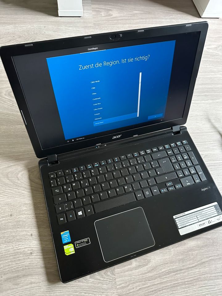 Notebook Acer V5-573G, 15,3“, 128GB SSD + 500GB HDD, 12GB RAM in Eckartsberga