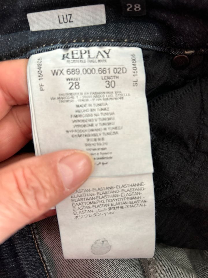 REPLAY ☀️ Jeans Modell Luz neu blau ☀️ Gr. W28 L30 neu neu in Hannover