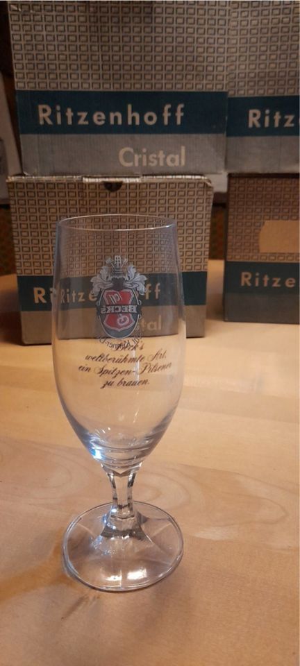 Brauerei Becks Bremen 23 Biergläser 0,2 "Becks berühmte Art...." in Everswinkel