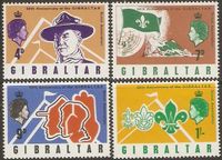 Gibraltar 211-214 ** Pfadfinderbewegung - Baden Powell - Flagge Nordrhein-Westfalen - Kamen Vorschau
