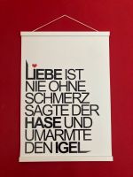 Poster, Spruch, schwarz weiß, sehr gut, mit Bilderleiste Wandsbek - Hamburg Eilbek Vorschau