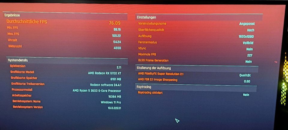 Gaming PC - Radeon 5700xt , 1 tb ssd m2 ,Ryzen 5 3600 in Nierstein