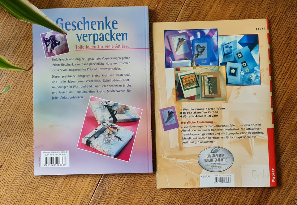 Geschenke verpacken + Einladungskarten - 2 Bücher in Dresden