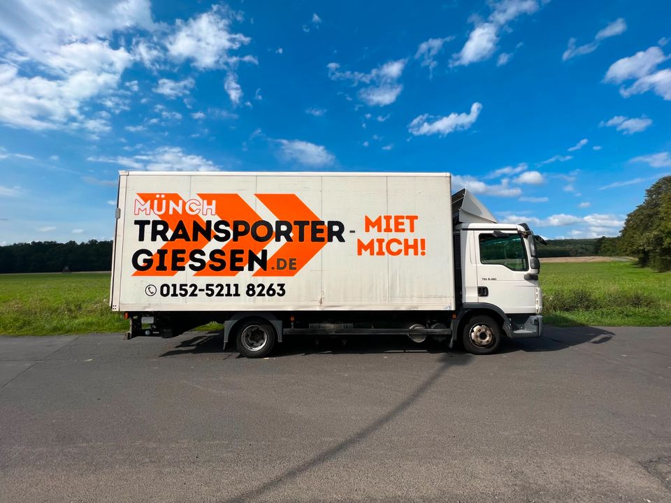 7,5 to LKW Größe XXL Lastkraftwagen Transport Umzüge Vermietung in Gießen