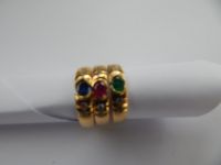 3 Damenringe Smaragd Saphir Rubin 18K Gold 12,1g Nordrhein-Westfalen - Bünde Vorschau