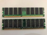 Speicherriegel RAM Arbeitsspeicher 2x 512 MB DDR PC3200 TwinMOS Bayern - Miltach Vorschau