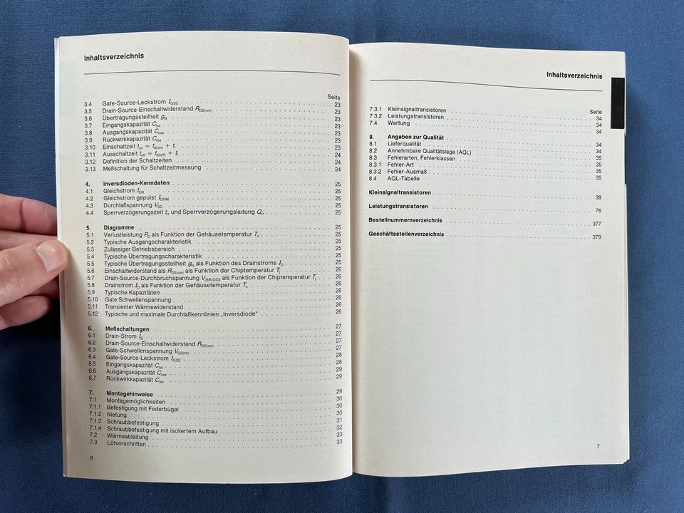 SIEMENS Datenbuch 1983/84 SIPMOS Kleinsignaltransistoren in Bremen