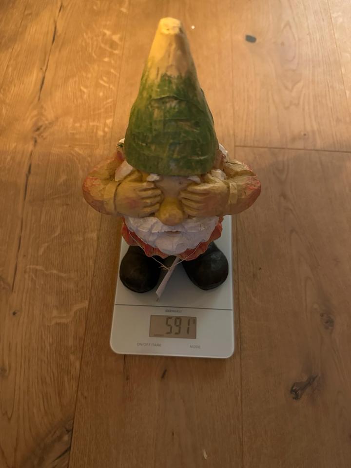 Gartenzwerg, Polyresin, mehrfarbig nichts hören sehen sprechen in Bad Soden-Salmünster