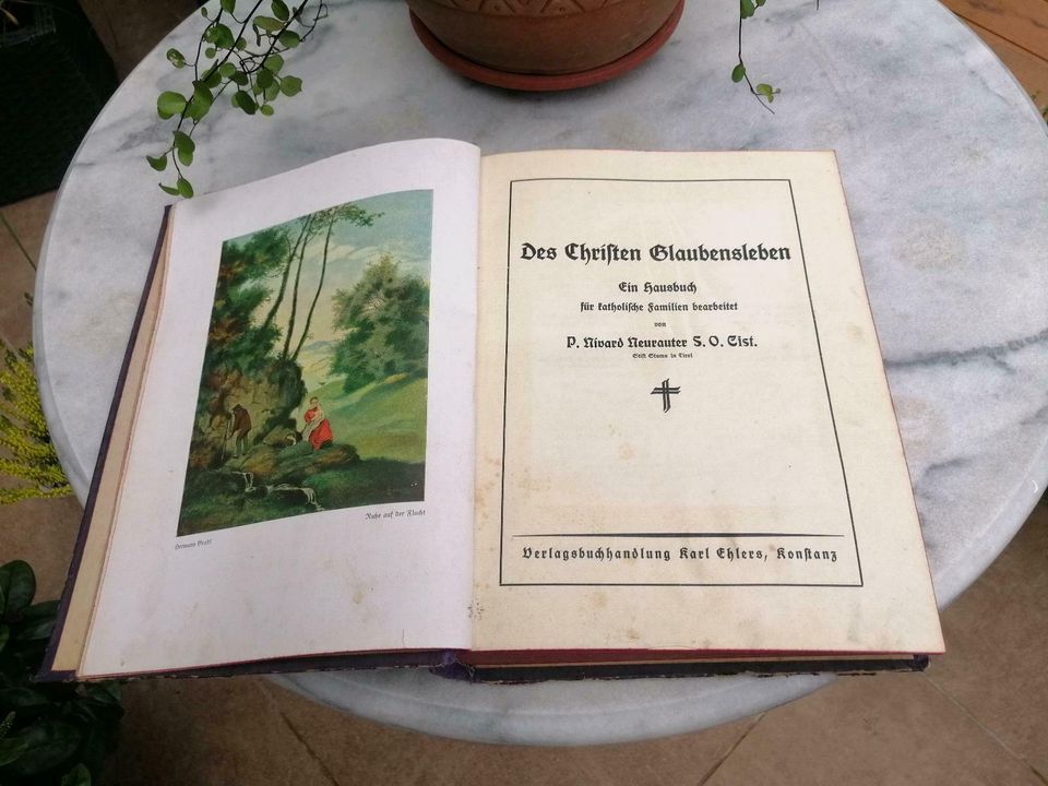 Jg.1925 - antiquar. Buch 'Des Christen Glaubensleben' in Viernheim