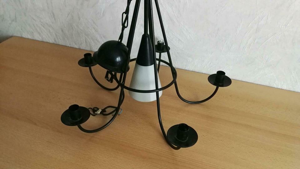 Deckenlampe Kerzenleuchter Metall schwarz in Mülheim (Ruhr)