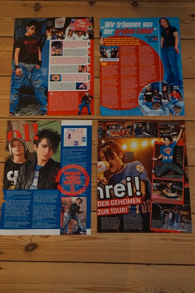 Tokio Hotel Bill Tom Kaulitz Plakat Berichte Artikel Sammlung TOP in Dortmund