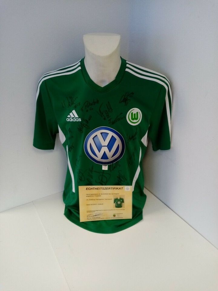 VFL Wolfsburg Trikot 2012/2013 Teamsigniert Wölfe Adidas COA M in Lünen