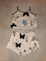 Schlafshorty Hose  Top Nachtwäsche Schmetterling 40 L Hessen - Büttelborn Vorschau