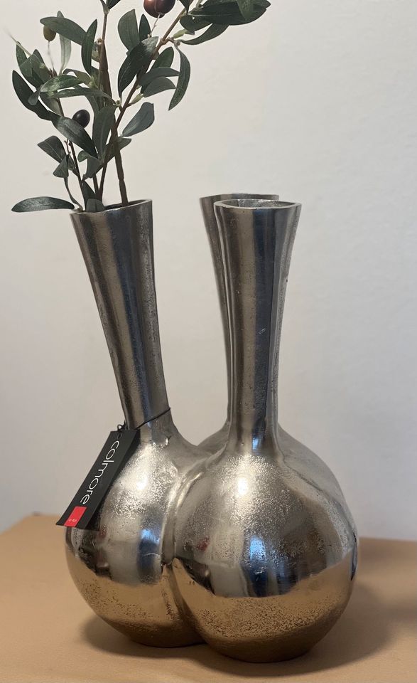 Diga Colmore Vase 3er Vase Alu / RAW 38cm Groß Edel in Reken